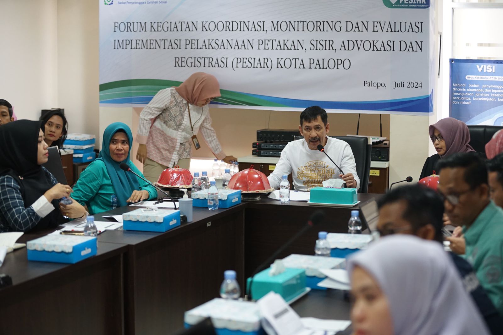 Sekda Palopo Rakor Monev Cakupan JKN Melalui Pesiar ft