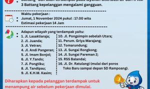 pdam pipa bocor minta maaf