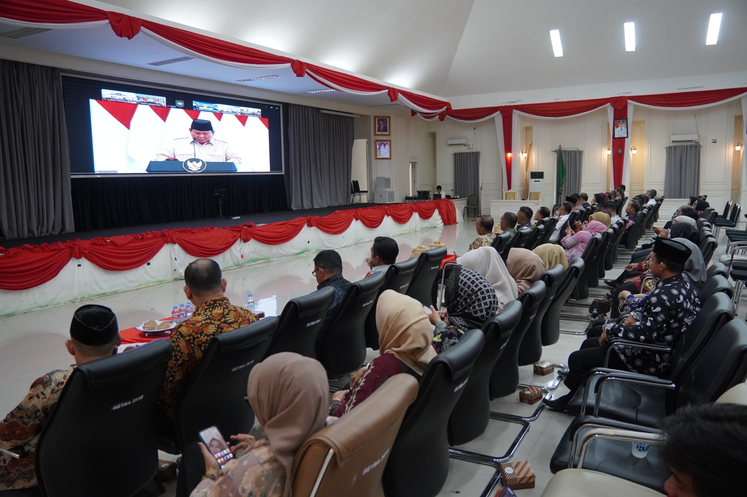 Logo HUT RI ke-80 Bertema Bersatu berdaulat Rakyat Sejahtera Indonesia Maju